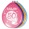 50 Jaar Sarah Ballonnen Knalfeest - 8 stuks